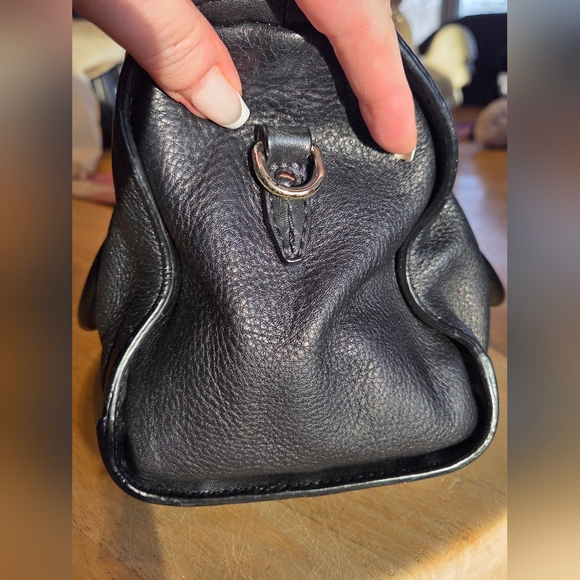 Authentic Burberry Black Leather Handbag/Crossbody/Satchel - Picture 12 of 16